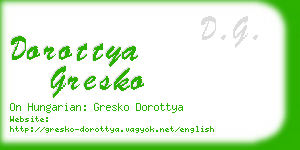 dorottya gresko business card